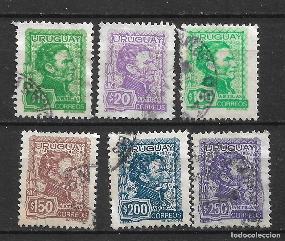 Sellos: uruguay 1972-74 general Jose Artigas sellos usados- 19/31