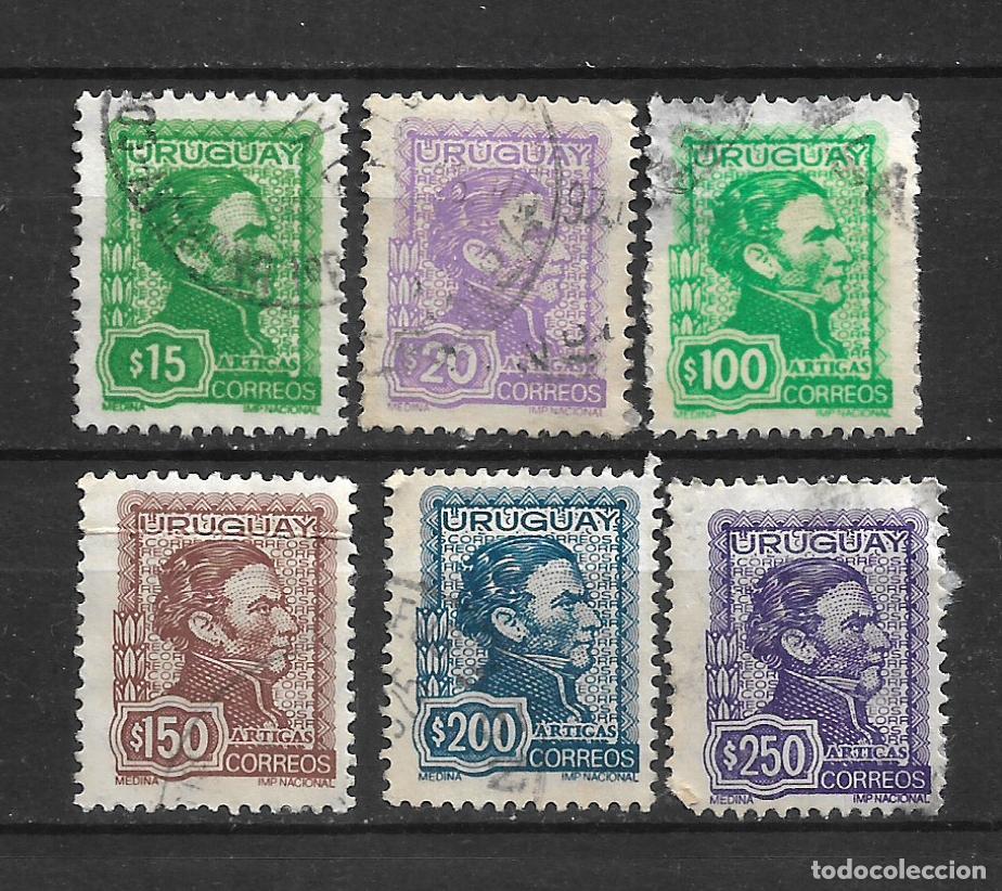 Sellos: uruguay 1972-74 general Jose Artigas sellos usados- 19/31
