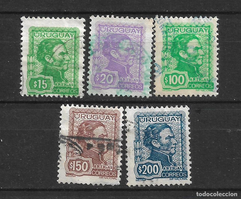 Sellos: uruguay 1972-74 general Jose Artigas sellos usados- 19/31