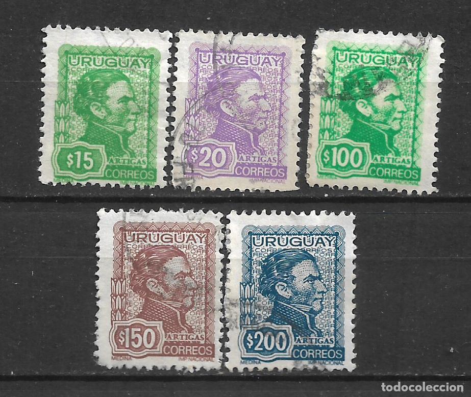 Sellos: uruguay 1972-74 general Jose Artigas sellos usados- 19/31