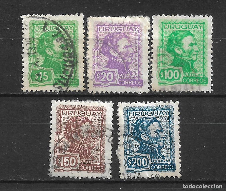 Sellos: uruguay 1972-74 general Jose Artigas sellos usados- 19/31
