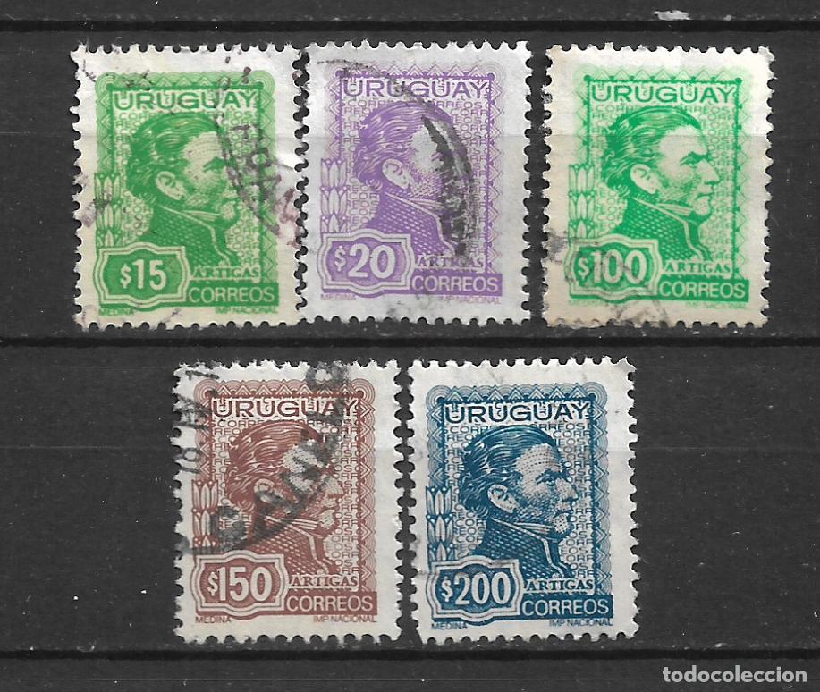 Sellos: uruguay 1972-74 general Jose Artigas sellos usados- 19/31