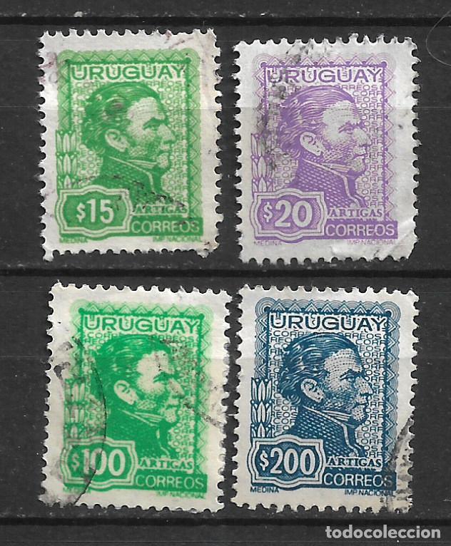 Sellos: uruguay 1972-74 general Jose Artigas sellos usados- 19/31