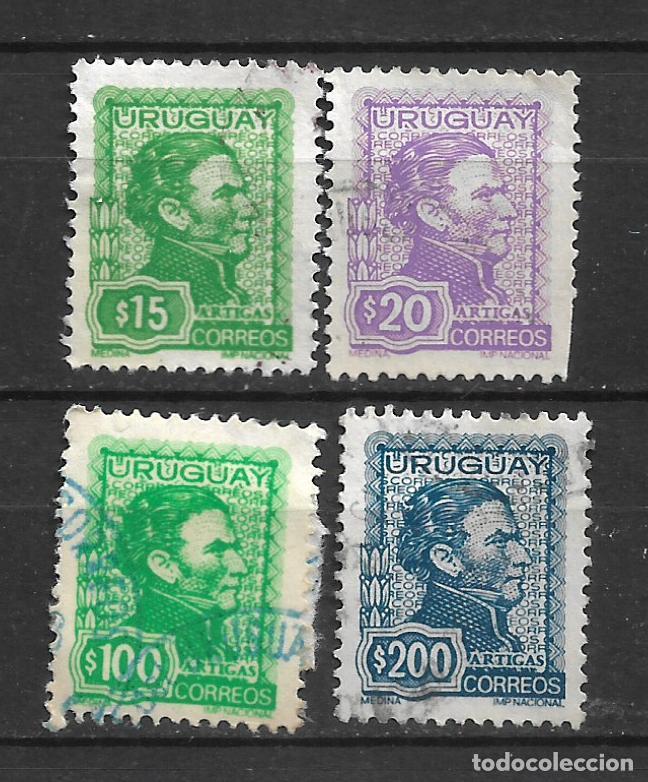 Sellos: uruguay 1972-74 general Jose Artigas sellos usados- 19/31