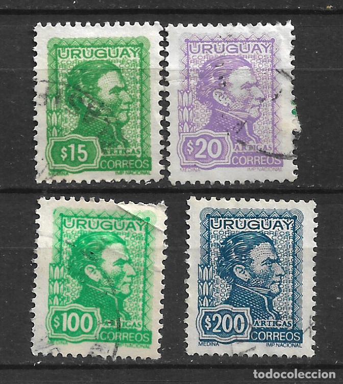 Sellos: uruguay 1972-74 general Jose Artigas sellos usados- 19/31