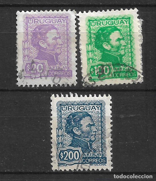 Sellos: uruguay 1972-74 general Jose Artigas sellos usados- 19/31