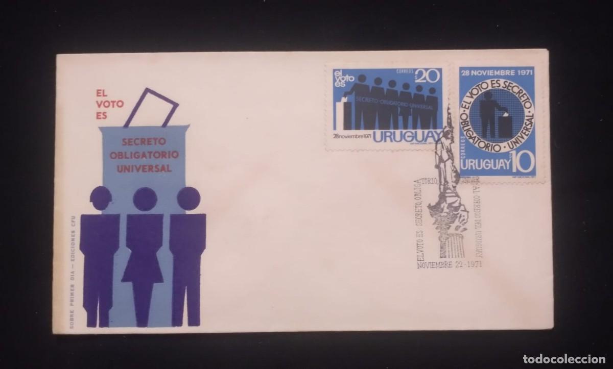 Sellos: TS) 1971 URUGUAY, FDC,WITH THE GENERAL ELECTIONS, VF.