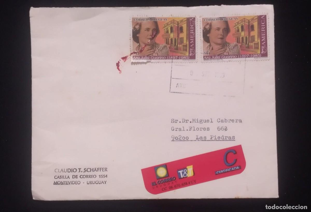 Sellos: TS) 1989 URUGUAY,AM&Eacute;RICA UPAEP BROADCAST FEATURING FAMOUS WOMEN SUCH AS ARCHITECT JULIA GUARINO,VF.