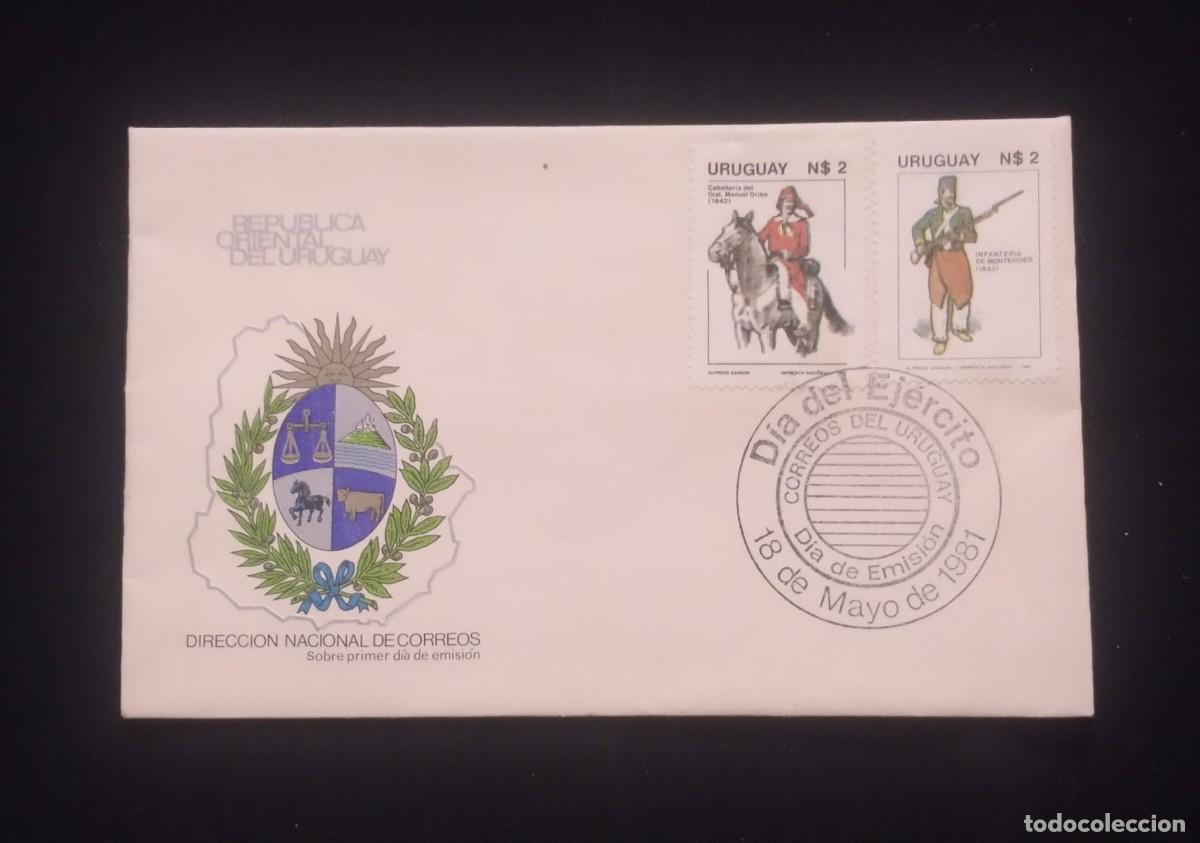Sellos: TS) 1981 URUGUAY, FDC, WITH ARMED FORCES DAY,XF.