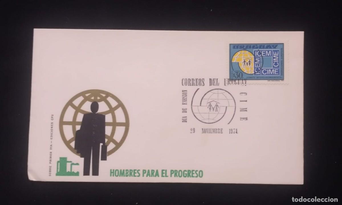 Sellos: TS) 1971 URUGUAY, FDC, AIRMAIL,WITH THE 20TH ANNIVERSARY OF THE INTERGOVERNMENTAL COMMITTEE FOR EURO