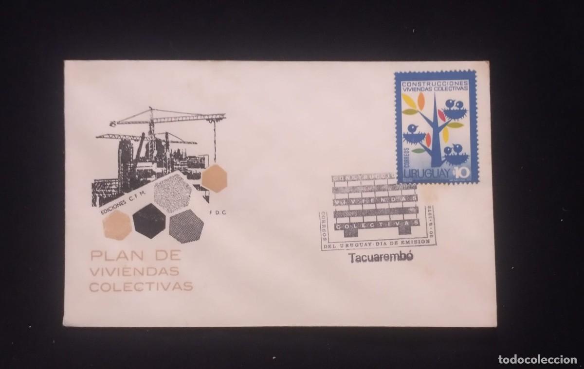 Sellos: TS) 1972 URUGUAY, FDC,NATIONAL PROJECT FOR THE CONSTRUCTION OF MULTI UNIT HOUSING,VF.