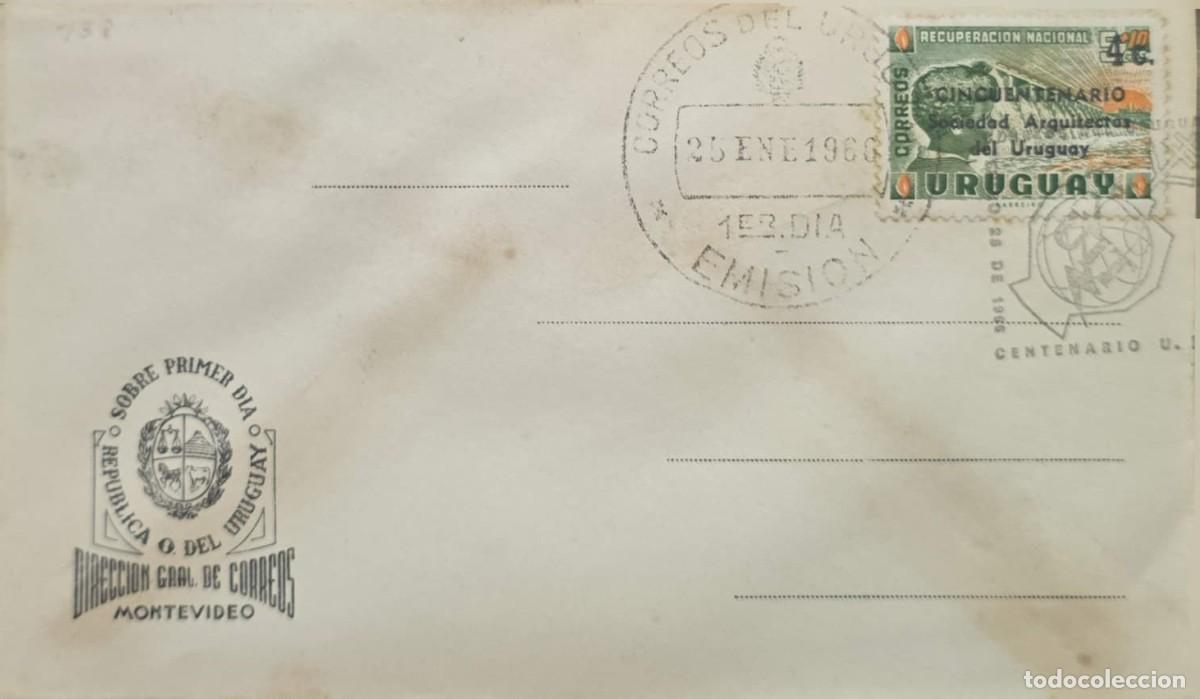 Sellos: 1968, URUGUAY, COVER, &rdquo;FIRST DAY OF ISSUE / URUGUAYAN POST OFFICE&rdquo;, VF.