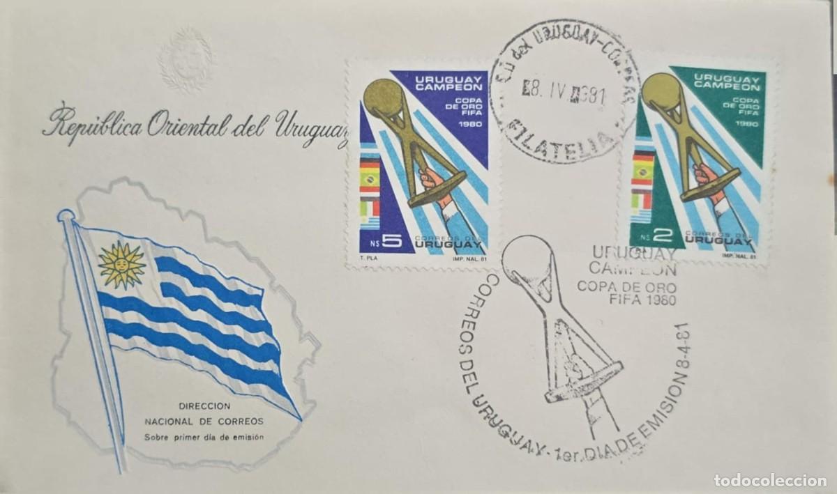 Sellos: MI) 1981 URUGUAY, FIRST DAY COVER COMMEMORATING THE TITLE WON BY THE *CELESTE* NATIONAL TEAM AT THE