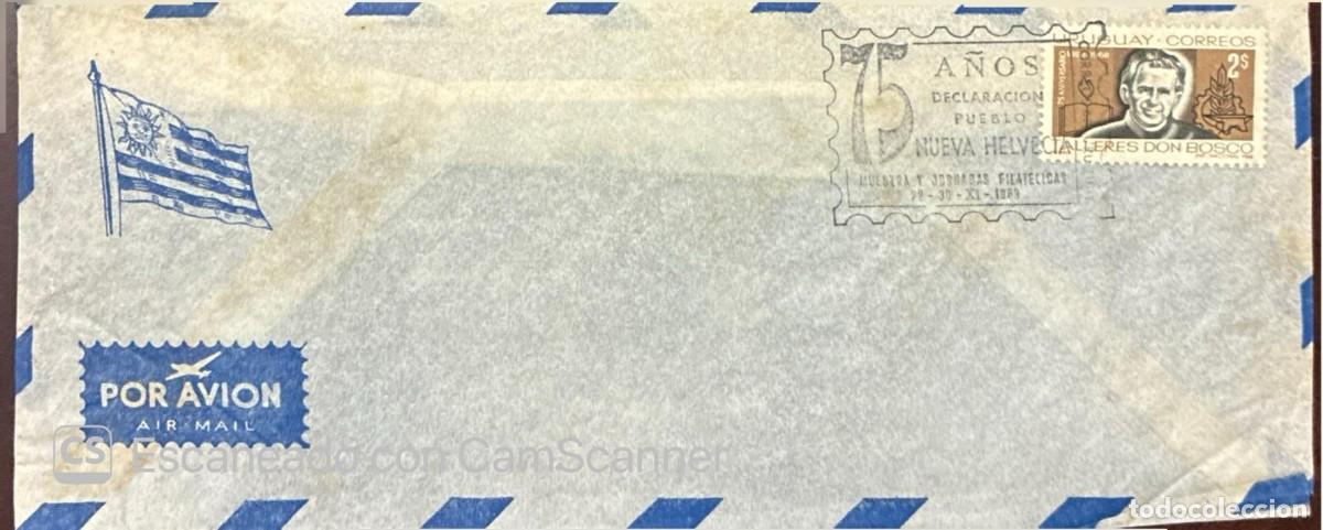 Sellos: MI) 1969 URUGUAY, AIR MAIL, FLAG OF URUGUAY, TRIBUTE TO THE DON BOSCO WORKSHOPS OF THE SALESIANS, CA