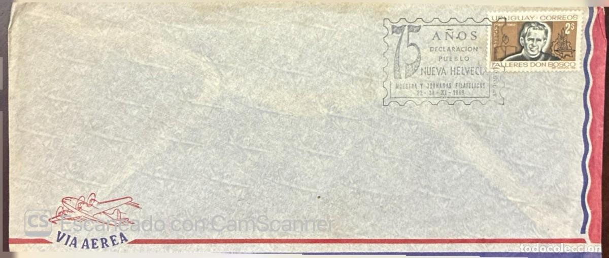 Sellos: MI) 1969 URUGUAY, AIRMAIL, FDC, COMMEMORATING THE 75TH ANNIVERSARY OF THE DON BOSCO WORKSHOPS, ST. J
