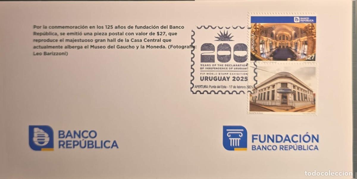 Sellos: TS) 2021, URUGUAY, POSTAL STATIONERY/SPECIAL COVER FEATURING THE FOLLOWING TEXT: &rdquo;TO COMMEMORATE THE