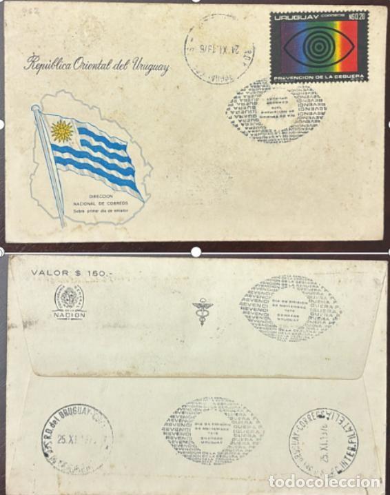 Sellos: TS)1976, URUGUAY, FIRST DAY COVER, FEATURES THE HEADING &rdquo;REP&Uacute;BLICA ORIENTAL DEL URUGUAY,&rdquo; AN OUTLINE