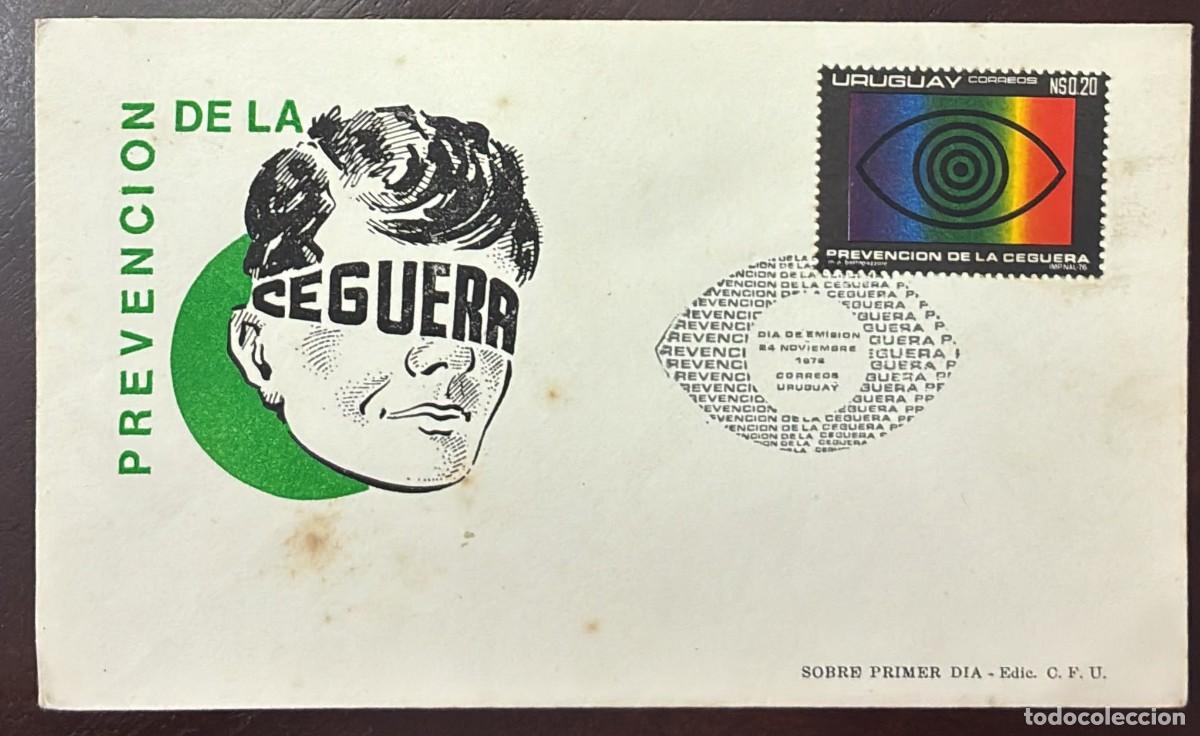 Sellos: TS)1978, URUGUAY, FIRST DAY COVER, &rdquo;PREVENTION OF BLINDNESS&rdquo; AWARENESS CAMPAIGN, FEATURES AN ILLUSTR