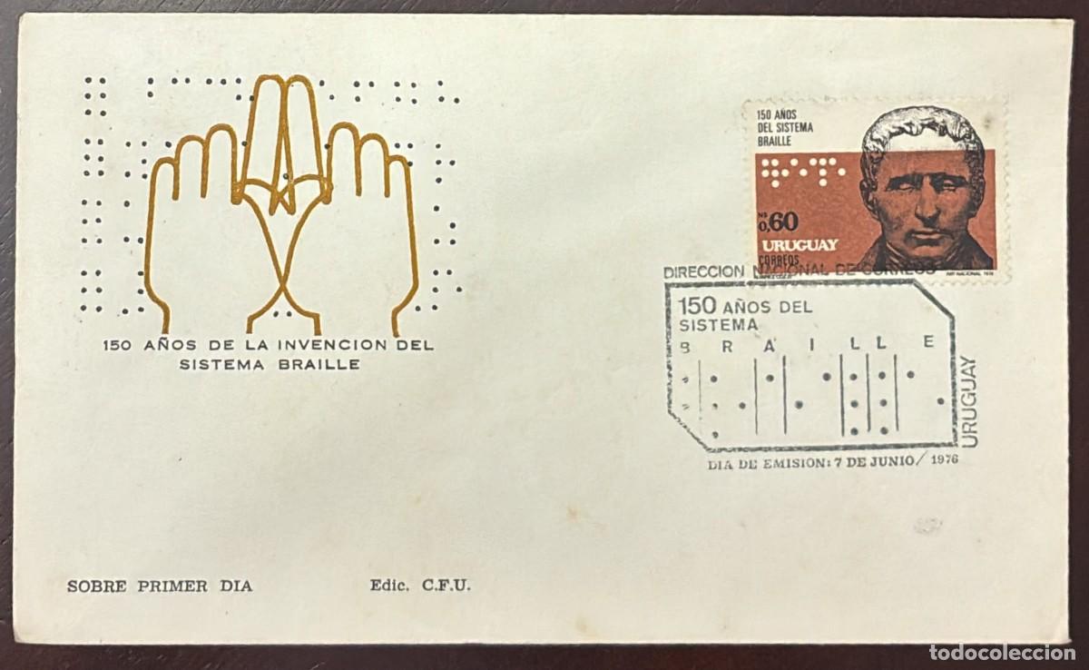 Sellos: TS)1976, URUGUAY, FIRST DAY COVER COMMEMORATING THE &rdquo;SESQUICENTENNIAL (150 YEARS) OF THE INVENTION O