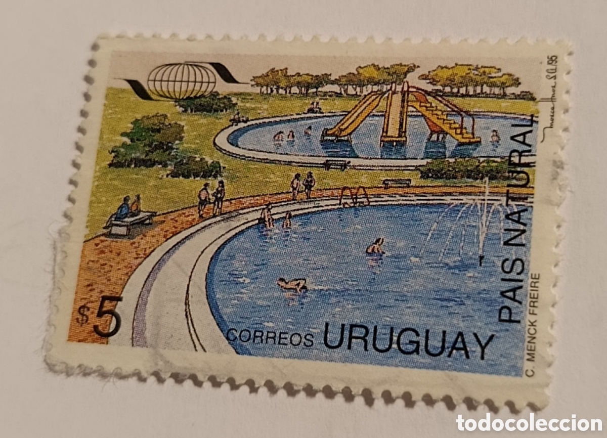 Stamps: URUGUAY sello pais natural menck 5