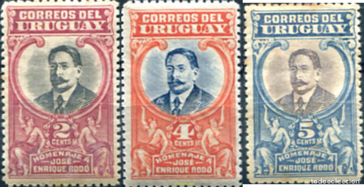 Sellos: 296954 MNH URUGUAY 1920 HOMENAJE AL ESCRITOR JOSE ENRIQUE RODO