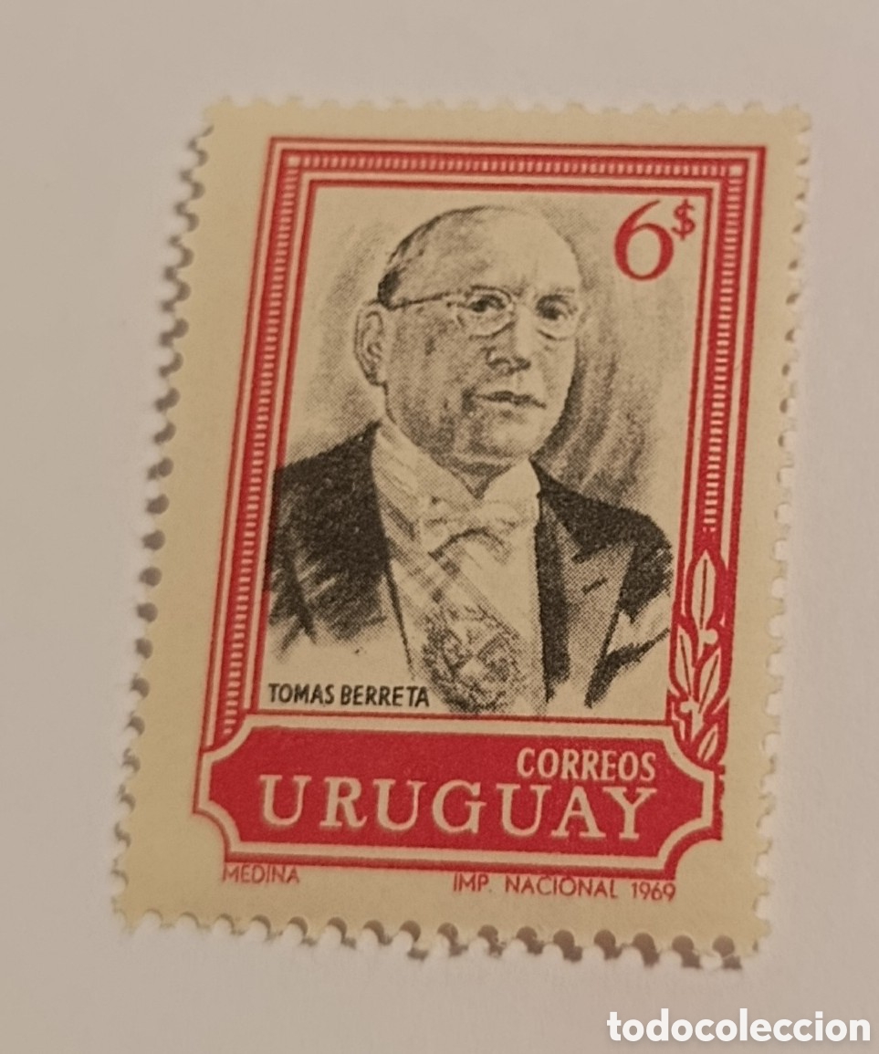 Timbres: URUGUAY sello tomas berreta 1969