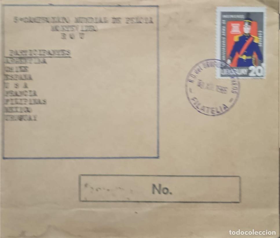 Selos: TS.) 1955, URUGUAY, COMMEMORATIVE FIRST DAY COVER FROM MONTEVIDEO (UNADDRESSED), RELATED TO A &rdquo;WORLD