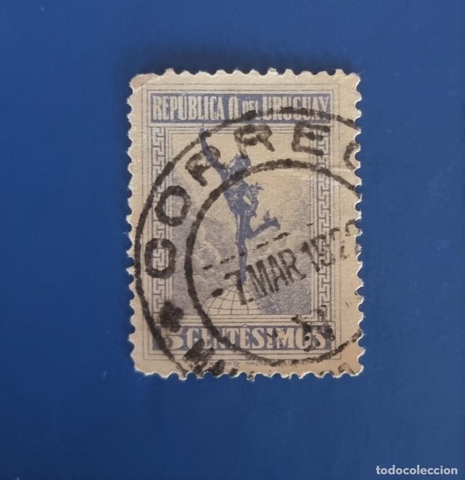 Selos: SELLO USADO URUGUAY 1922 MERCURIO