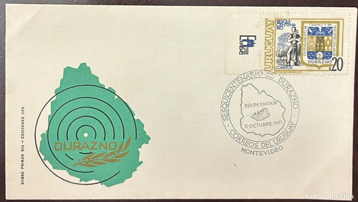 Timbres: TS.) 1971, URUGUAY, COMMEMORATIVE FIRST DAY COVER FEATURING A PRE-PRINTED DESIGN OF A RURAL WORKER A