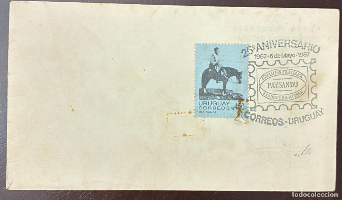 Selos: TS.) 1987, URUGUAY, FIRST DAY COVER, COMMEMORATING THE 25TH ANNIVERSARY OF THE &rdquo;ASOCIACI&Oacute;N FILAT&Eacute;LIC