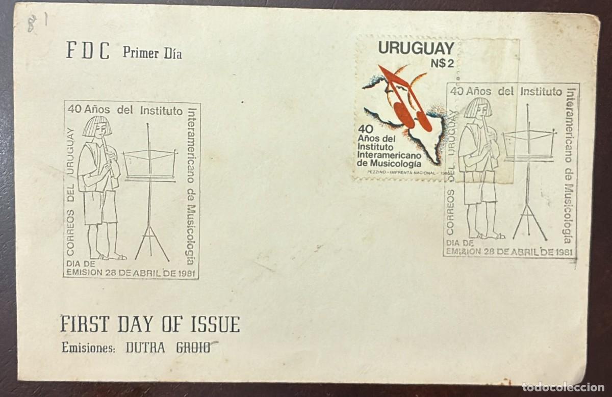 Selos: TS.) 1981, URUGUAY, FIRST DAY COVER COMMEMORATING THE &rdquo;40TH ANNIVERSARY OF THE INTER-AMERICAN INSTIT