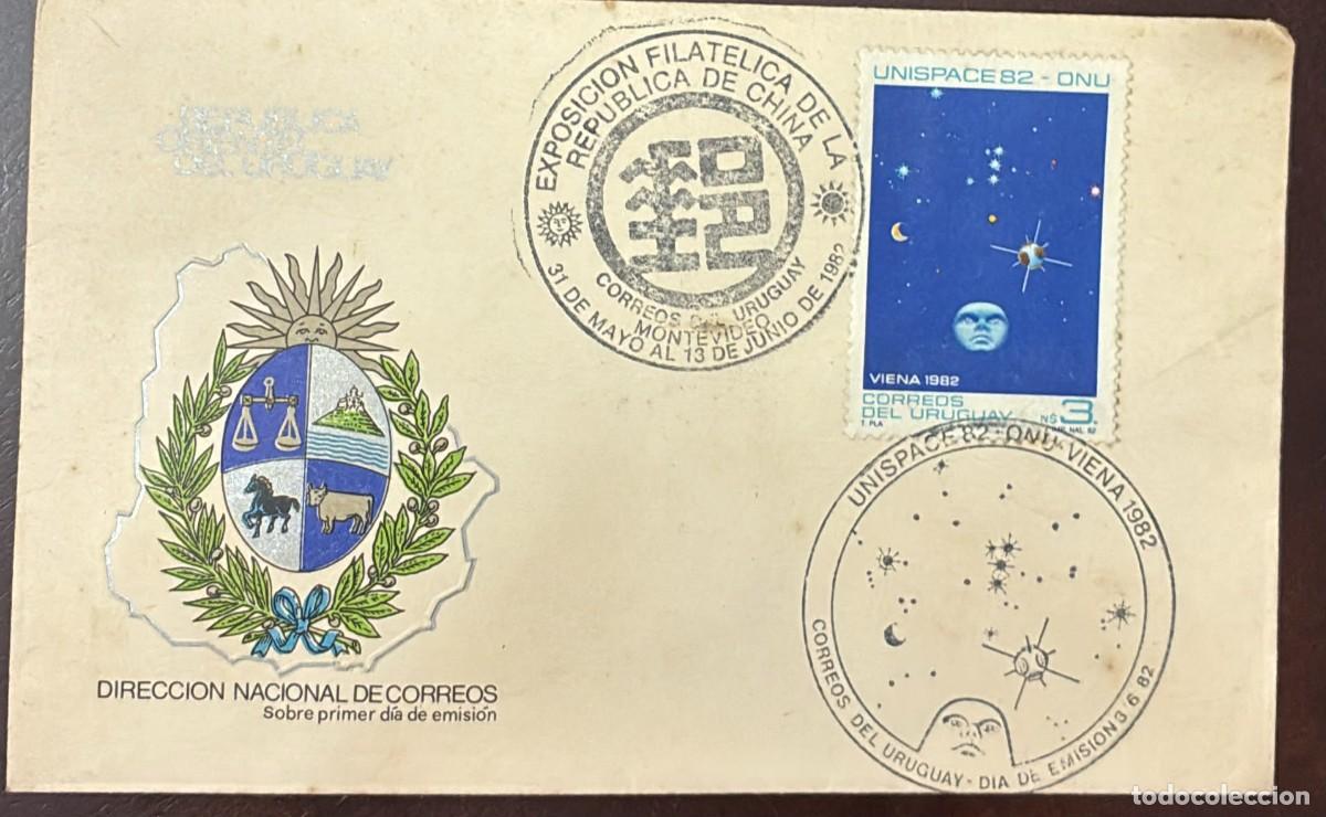 Briefmarken: TS.) 1982, URUGUAY, FIRST DAY COVER COMMEMORATING UNISPACE 82 &ndash; UN (THE SECOND UNITED NATIONS CONFER