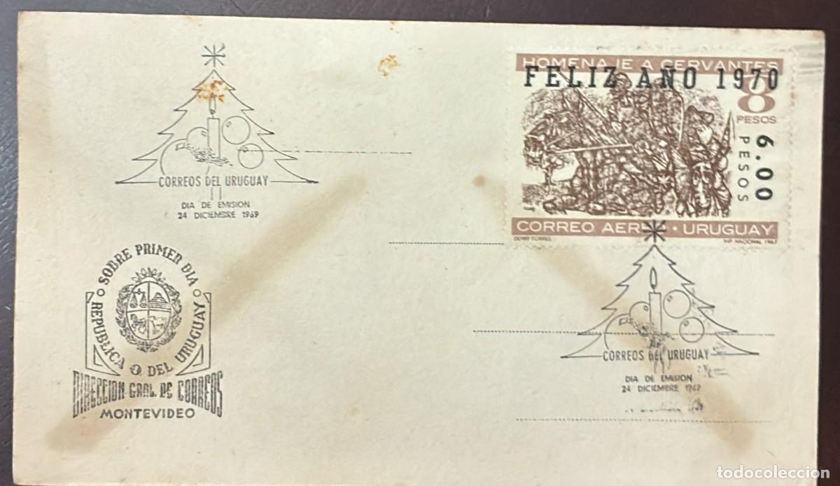 Stamps: TS.) 1969, URUGUAY, FIRST DAY COVER, COMMEMORATIVE ISSUE COMBINING LITERARY ELEMENTS WITH THE CHRIST