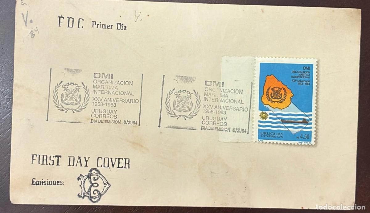 Selos: TS.) 1984, URUGUAY, FIRST DAY COVER COMMEMORATING THE &rdquo;25TH ANNIVERSARY OF THE INTERNATIONAL MARITIM