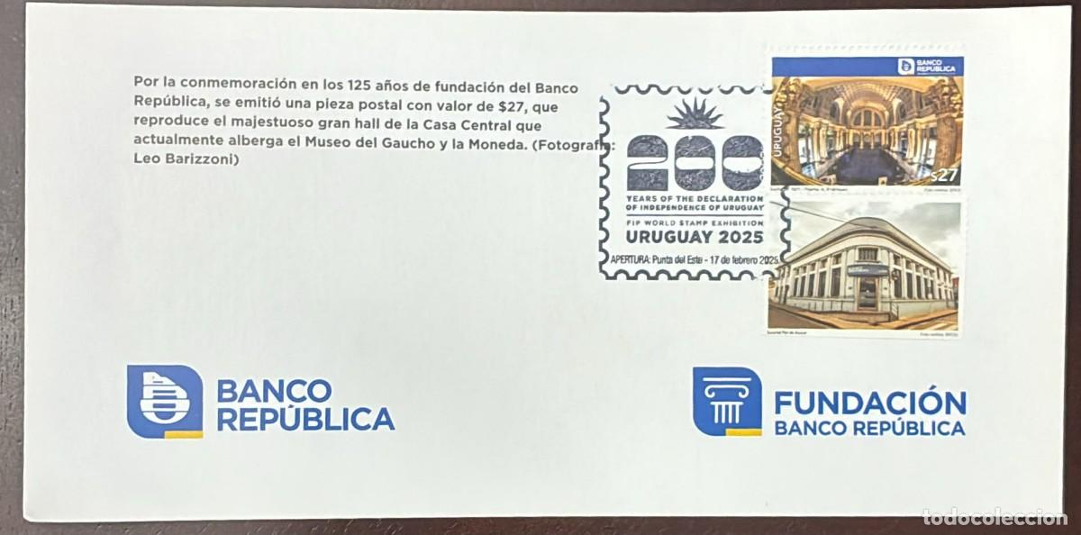 Sellos: MI) 2025 URUGUAY, 200 YEARS OF THE DECLARATION OF INDEPENDENCE OF URUGUAY, 125TH ANNIVERSARY OF THE