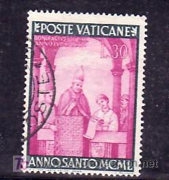 Sellos: VATICANO  156 USADA, A&Ntilde;O SANTO, - Foto 1
