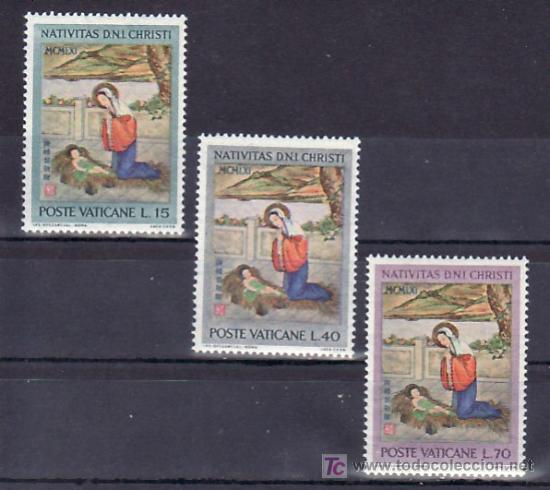 Sellos: VATICANO 341/3 SIN CHARNELA, NAVIDAD, - Foto 1