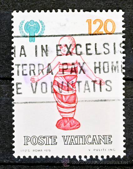 Sellos: VATICANO.- PRO-INFANCIA.-1979. - Foto 1
