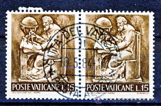 Sellos: VATICANO.- ARTES Y MAESTROS.- 1966.-(2) - Foto 1