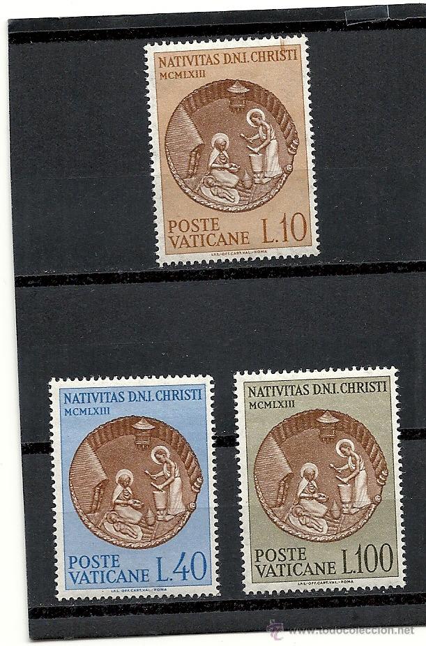 Sellos: VATICANO 1963, YVERT N&ordm;390/92** - Foto 1