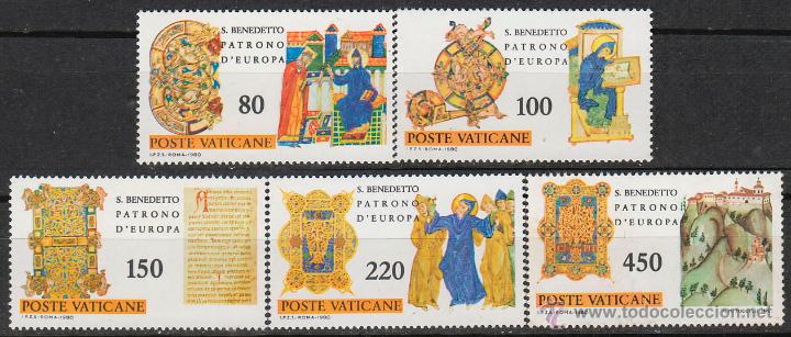 Sellos: Vaticano Ivert 689/93, 15 centenario de san Benito, patron de Europa, nuevo *** - Foto 1 - 53414270