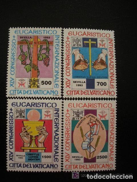 Sellos: Vaticano 1993 Ivert 952/5 *** 45º Congreso Eucaristico Internacional en Sevilla - Foto 1 - 73161407