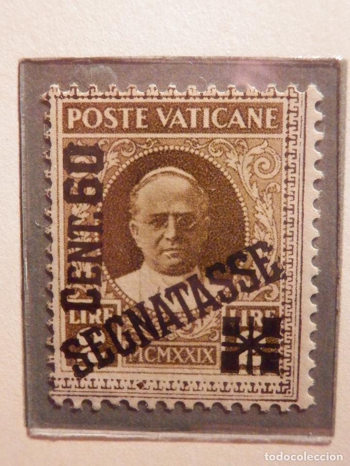 Sellos: Poste Vaticane, Timbre Taxe Tasas, Segnatasse. Ivert & Tellier Nº 1 al 6 Año 1931. Serie completa. - Foto 6 - 194154386