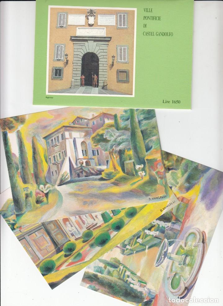 Sellos: VATICANO - E.P - CARTOLINE POSTALI - 1988 - VILLE PONTIFICE DI CASTEL GANDOLFO