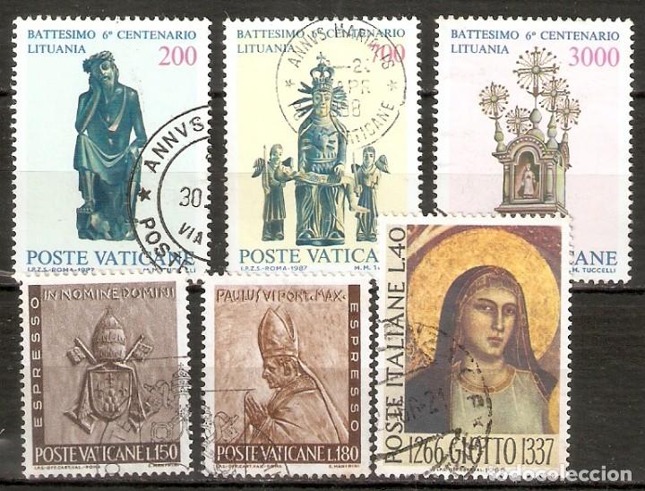 Sellos: VATICANO . LOTE USADOS - Foto 1