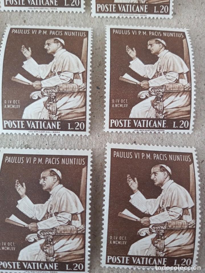 Sellos: LOTE DE SELLOS ANTIGUOS DE. POSTE VATICANO. - Foto 4
