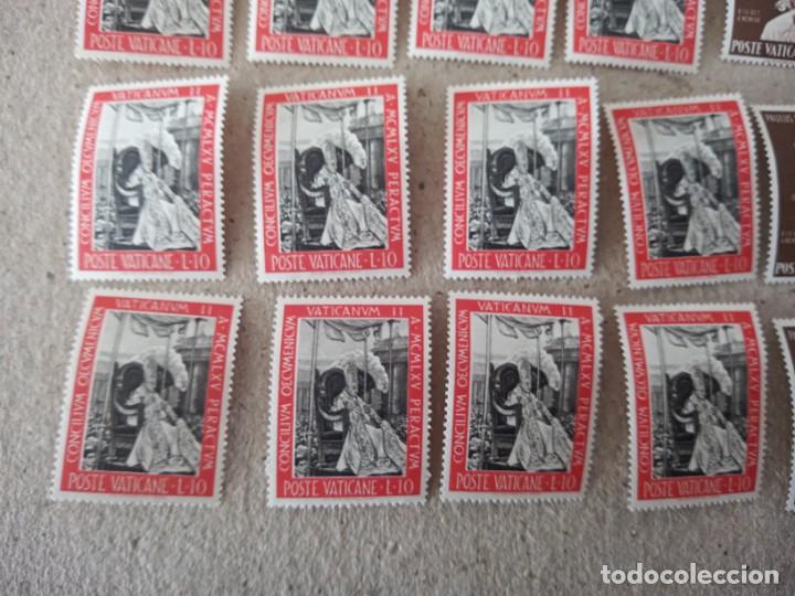 Sellos: LOTE DE SELLOS ANTIGUOS DE. POSTE VATICANO. - Foto 8