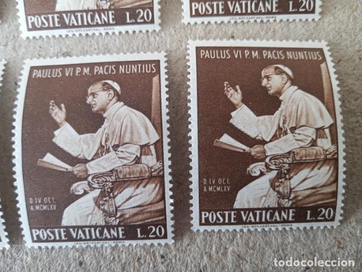 Sellos: LOTE DE SELLOS ANTIGUOS DE. POSTE VATICANO. - Foto 11