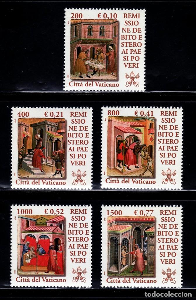Sellos: VATICANO 2001 1237/41 DEUDA EXTERNA A PAISES POBRES - Foto 1