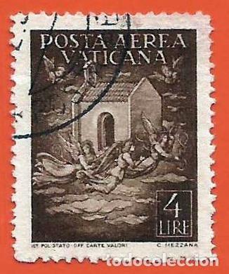 Sellos: VATICANO. 1947. CASA DE NUESTRA SE&Ntilde;ORA DE LORETO - Foto 1